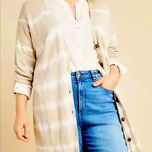host pick!🧚🏻‍♀️✨ Anthropologie Sanctuary Tye-Dye Cardigan - Beige & White